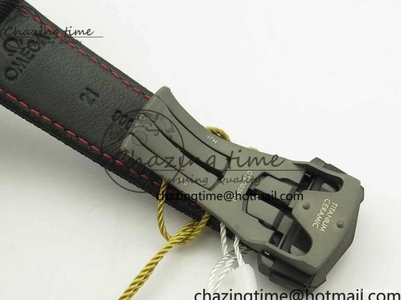 0112 Speedmaster “Dark Side of The Moon” Real Ceramic OMF 1:1 Best Edition Black Black on Nylon Strap A WeatherProof 7976